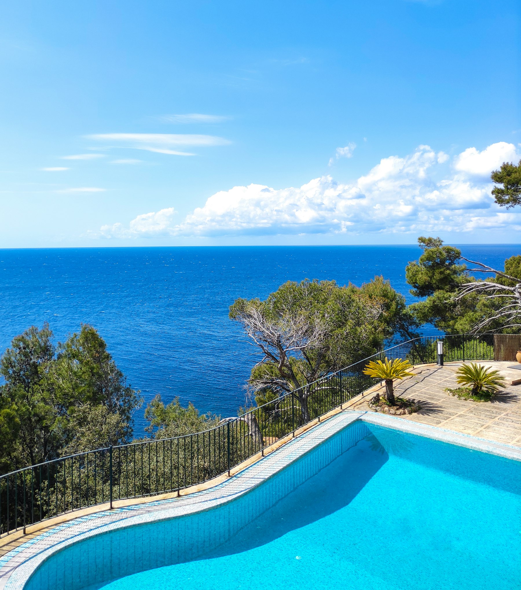 An overseas coastal landscape